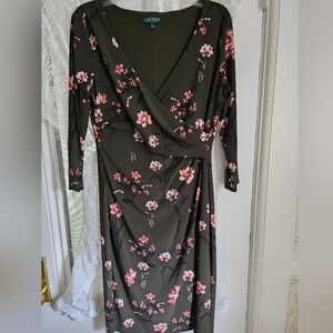 Lauren Ralph Lauren floral print midi dress, size 12